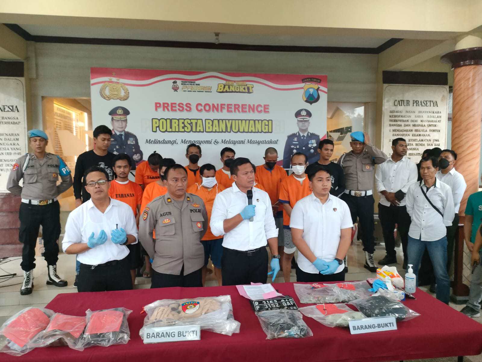 Polresta Banyuwangi Ungkap Kasus Atensi Publik, Empat Tersangka Curanmor Diamankan