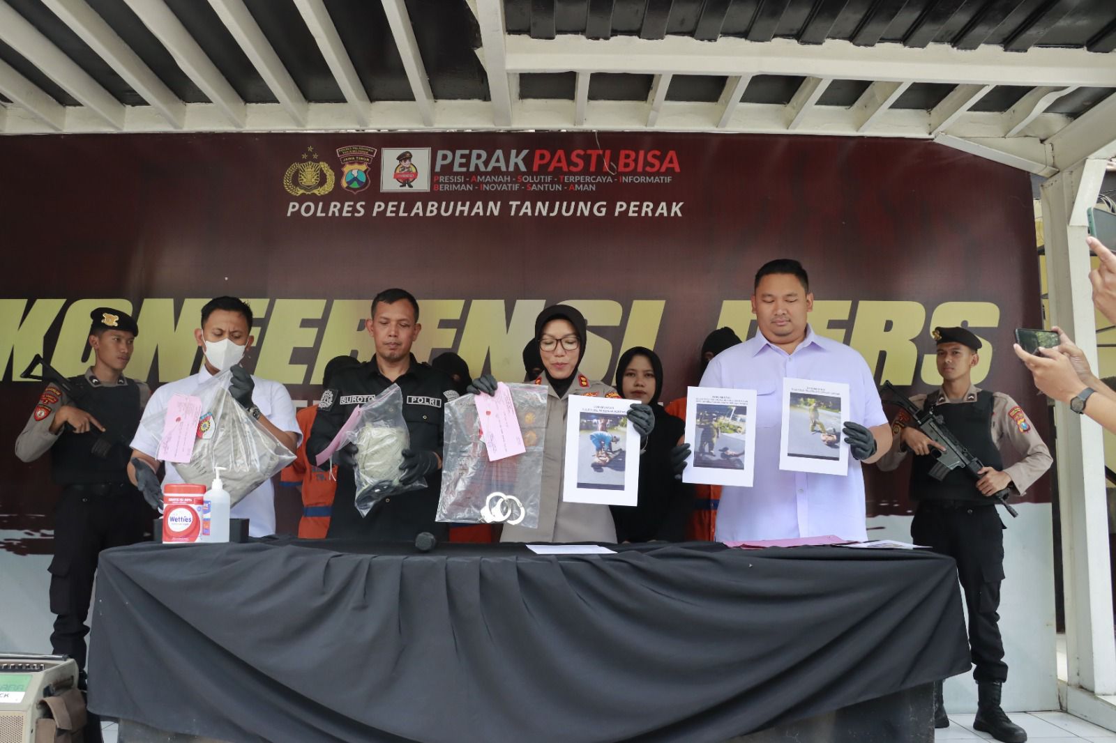 Polres Tanjung Perak Amankan 4 Orang Diduga Pelaku Pengeroyokan