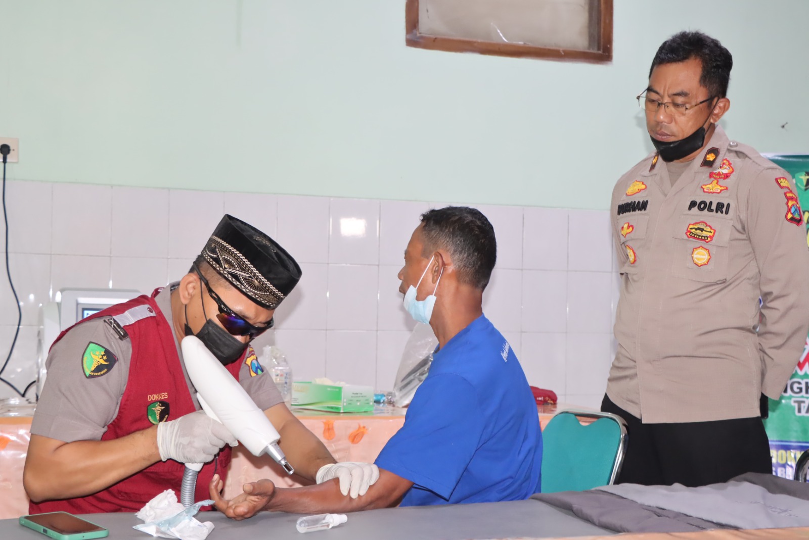 Layani Sepenuh Hati, Polres Nganjuk Gelar Program Operasi Hapus Tato Gratis