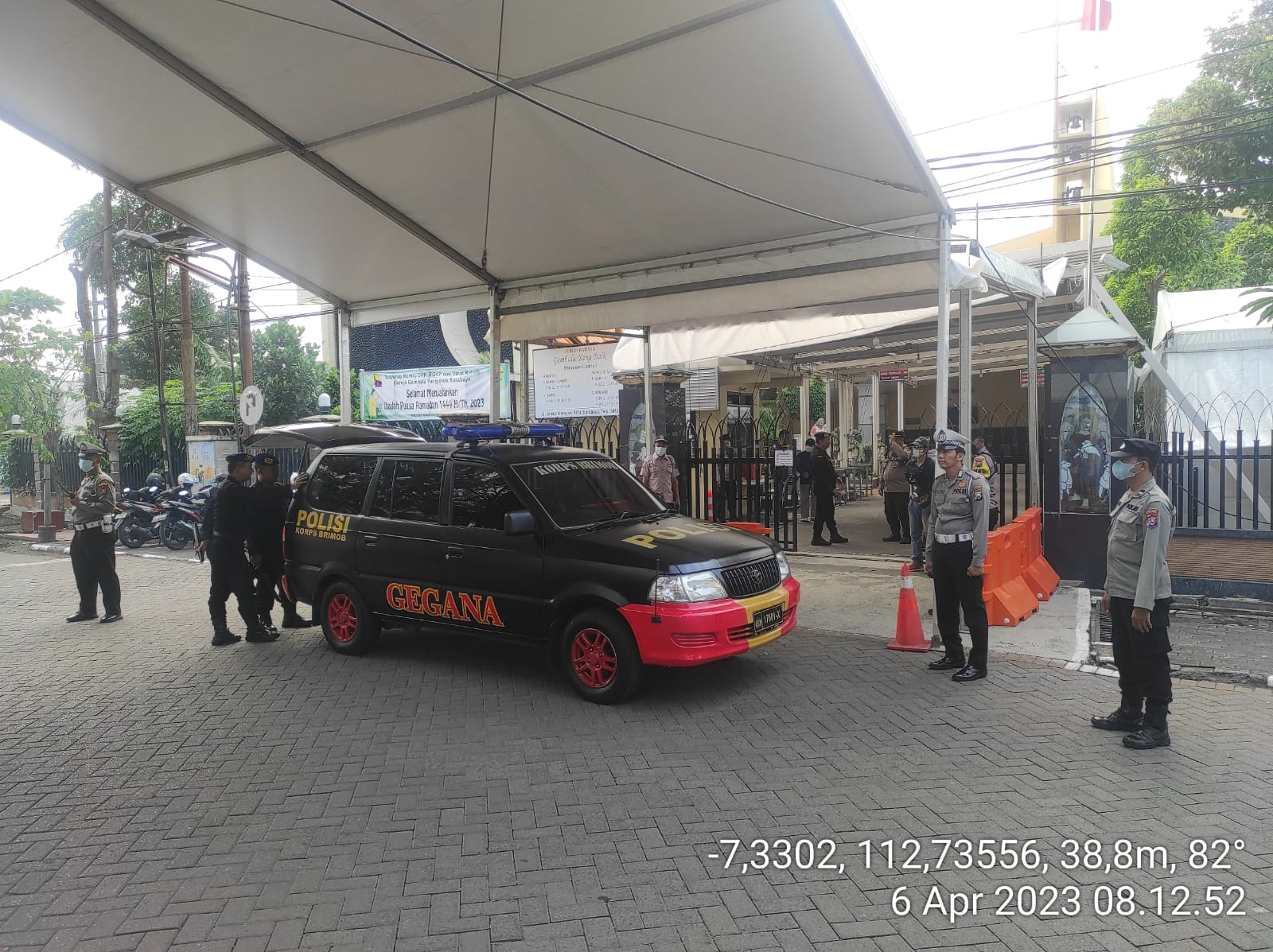 Polrestabes Surabaya Libatkan Ratusan Personel, Pastikan Perayaan Paskah Berjalan Aman dan Kondusif