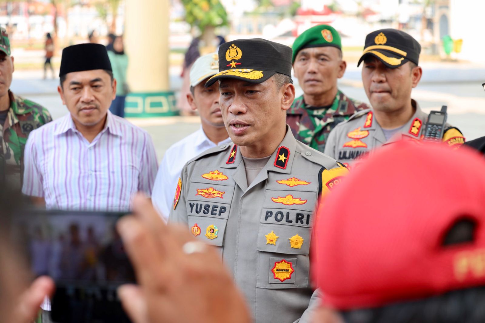 Wakapolda Jatim Cek Pospam dan Posyan Polres Pasuruan Kota, Beri Motivasi Kepada Personel