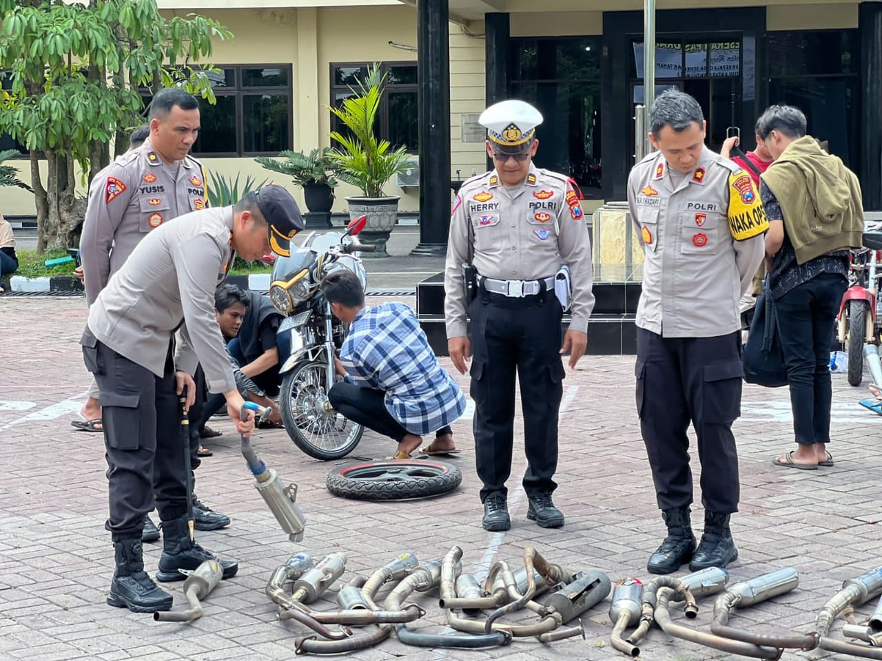 Polres Nganjuk Kembalikan Motor Hasil Operasi Saat Ramadhan, Berikut Persyaratannya