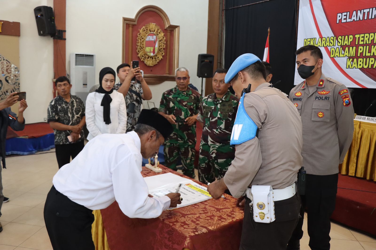 Polres Malang Lantik Tim Saber Judi Siap Amankan Pilkades Serentak