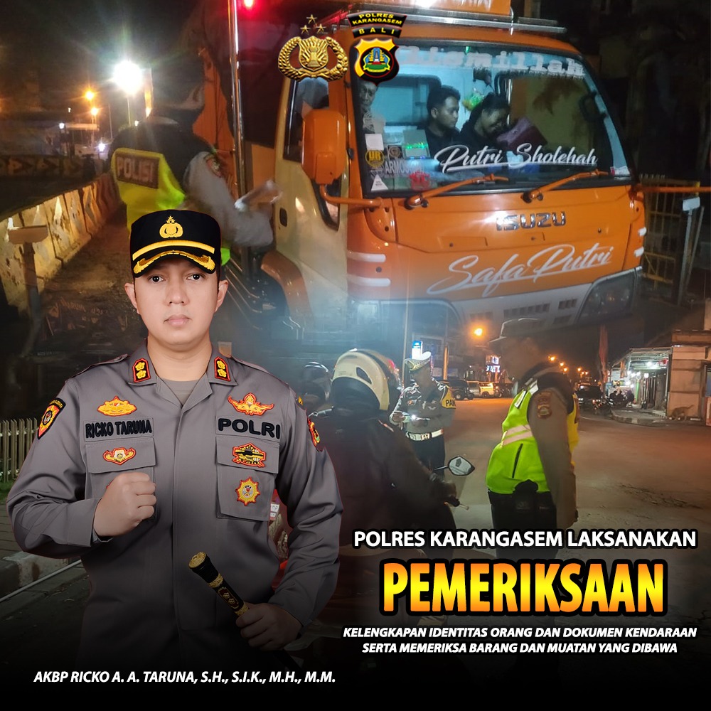 Polres Karangasem Pemeriksaan dan Pengawasan di Pelabuhan Padangbai