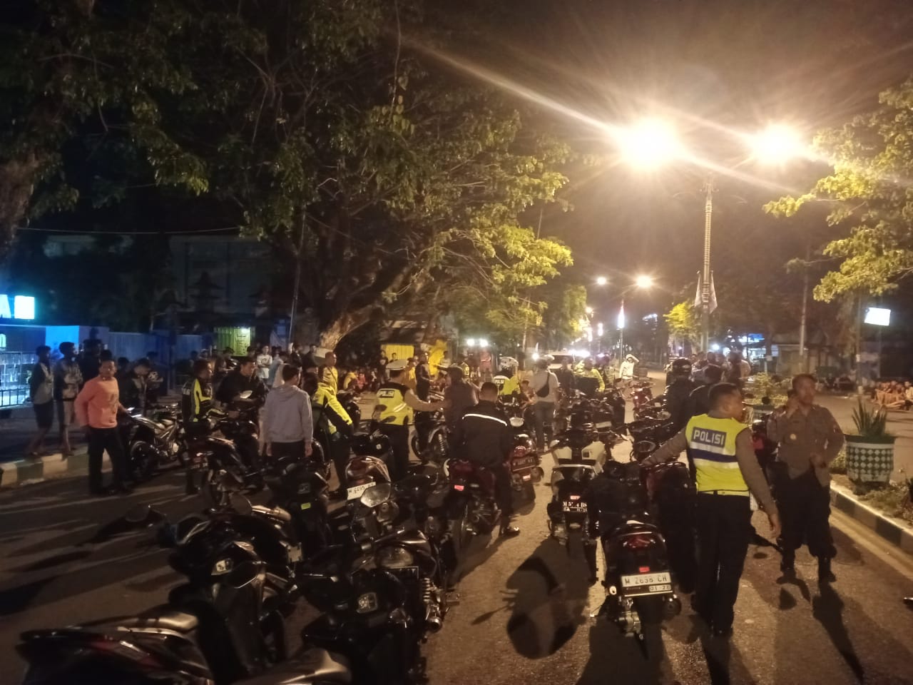 Harkamtibmas, Polres Pamekasan Amankan Puluhan Motor Terlibat Balap Liar