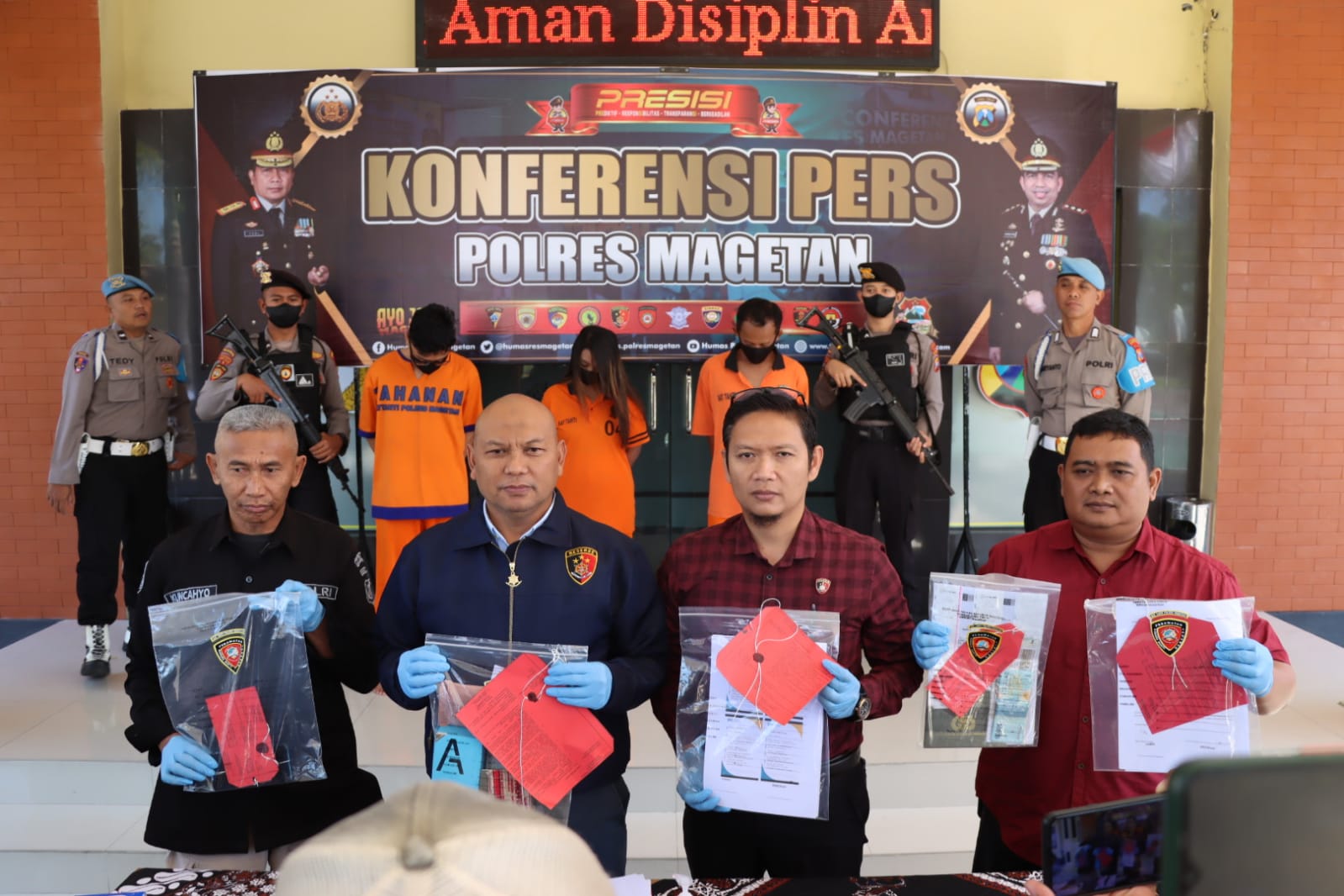 Polres Magetan Ungkap Tiga Kasus Penipuan, Tiga Tersangka Diamankan