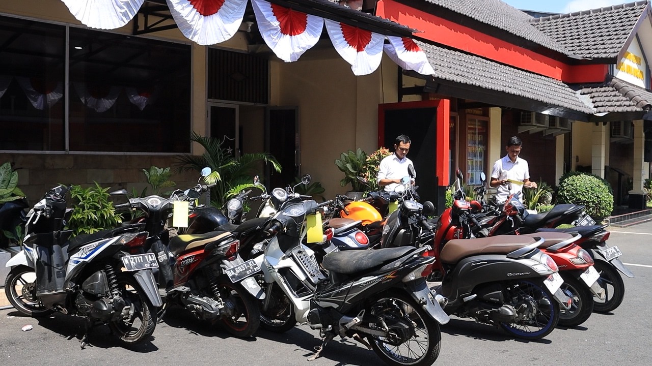 Polres Jember Berhasil Ungkap Komplotan Curanmor, 4 Pelaku Diamankan