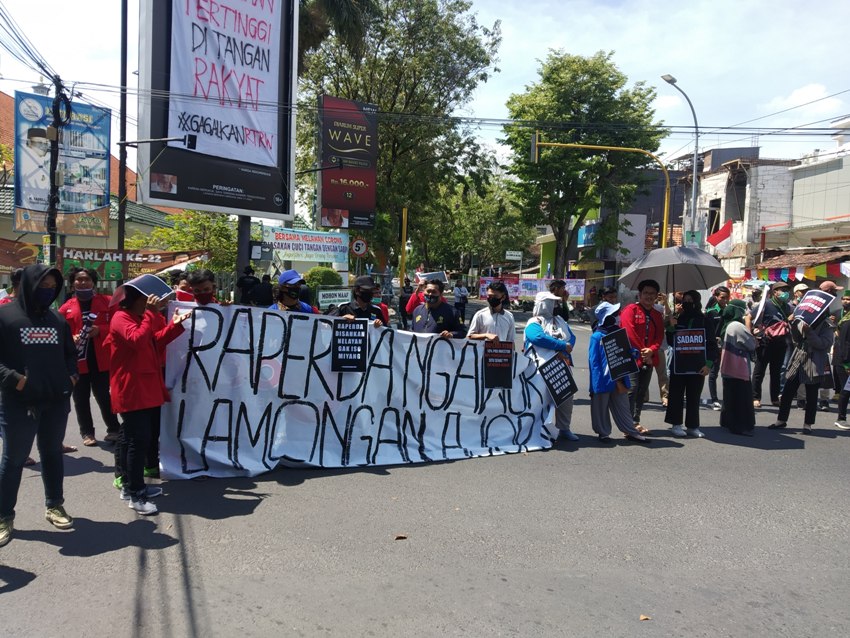 Aksi Damai Mahasiswa, Tetap Tolak Raperda RTRW 2020-2040