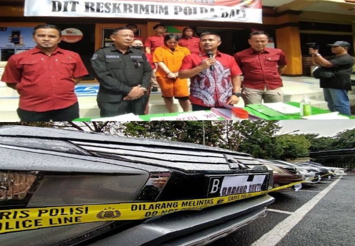 Ditreskrimum Polda Bali Ungkap dan Tangkap Pelaku Penggelapan Mobil Rental dan Pemalsu SHM