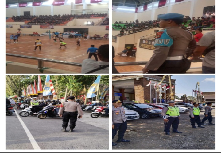 Kapolri Cup Tahun 2023 Zona VIII Kejuaraan Bola Volly Babak Penyisihan Tim Putra Bali Unggul 3 : 0 Dari Tim Putra Sulbar